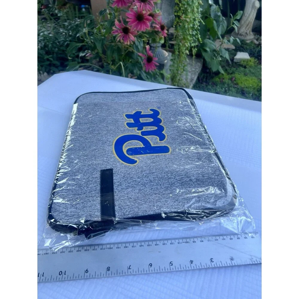 Pitt Panthers Laptop Sleeve 15” Gray Blue Gold University Pittsburgh New